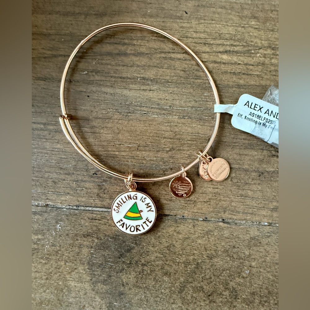 Alex and‎ Ani Smiling is my Favorite Gold Bracelet
